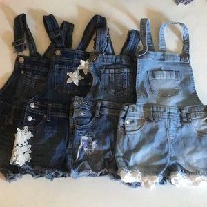 Girls bundle of shortalls